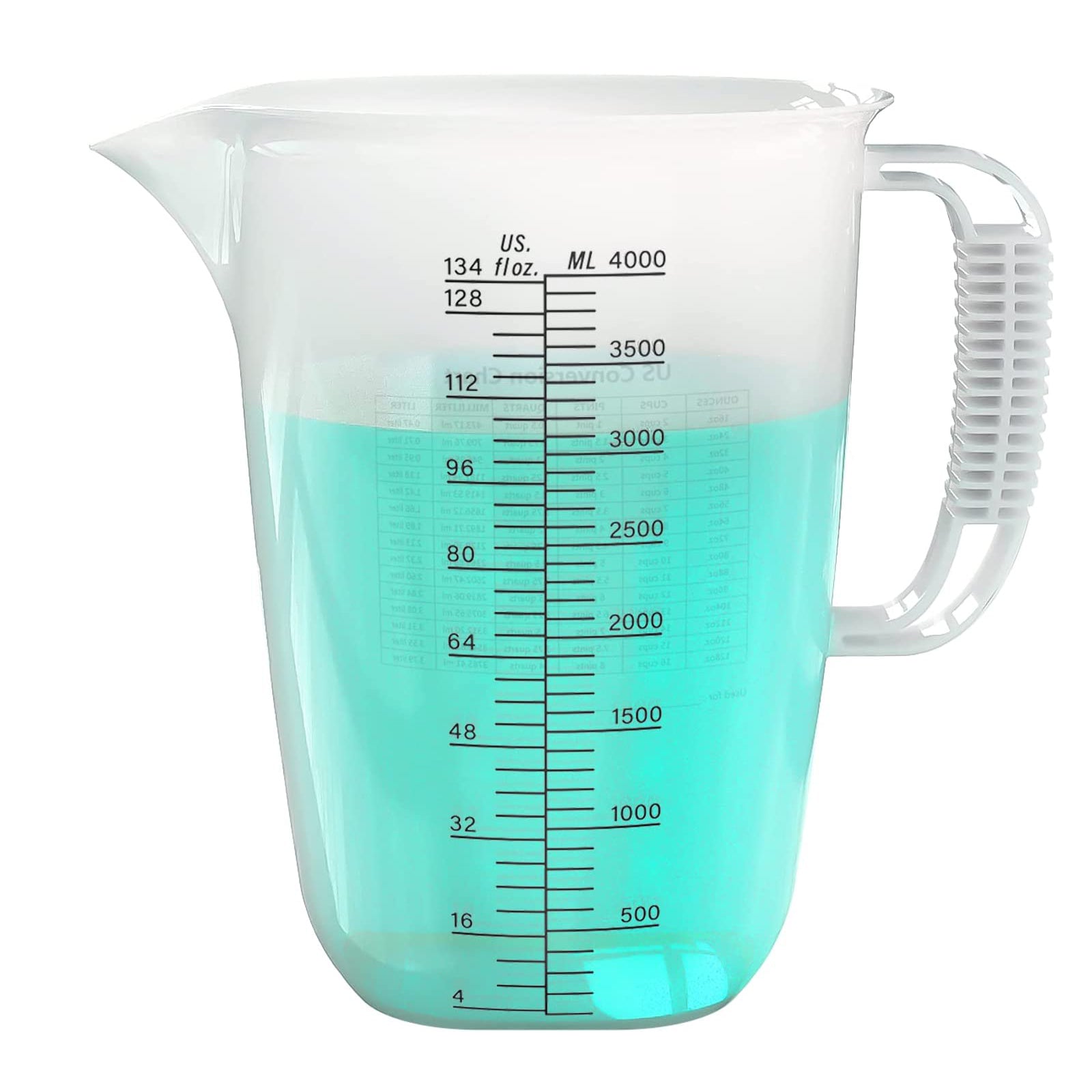 Luvan 50oz/6 Cups Glass Measuring Cup, Easy to Read with 3