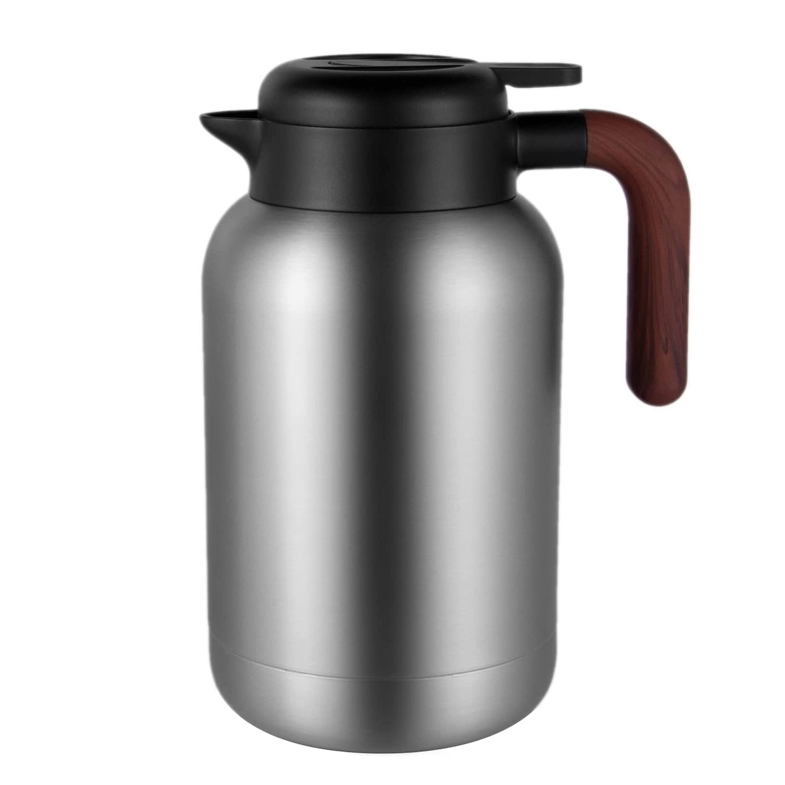 Carafe for Hot Liquids, 68oz/2L Thermal Coffee Carafe for Keeping Hot, Insulated Coffee Thermos Carafe, Stainless Steel Thermal Pot Flask Dual Wall