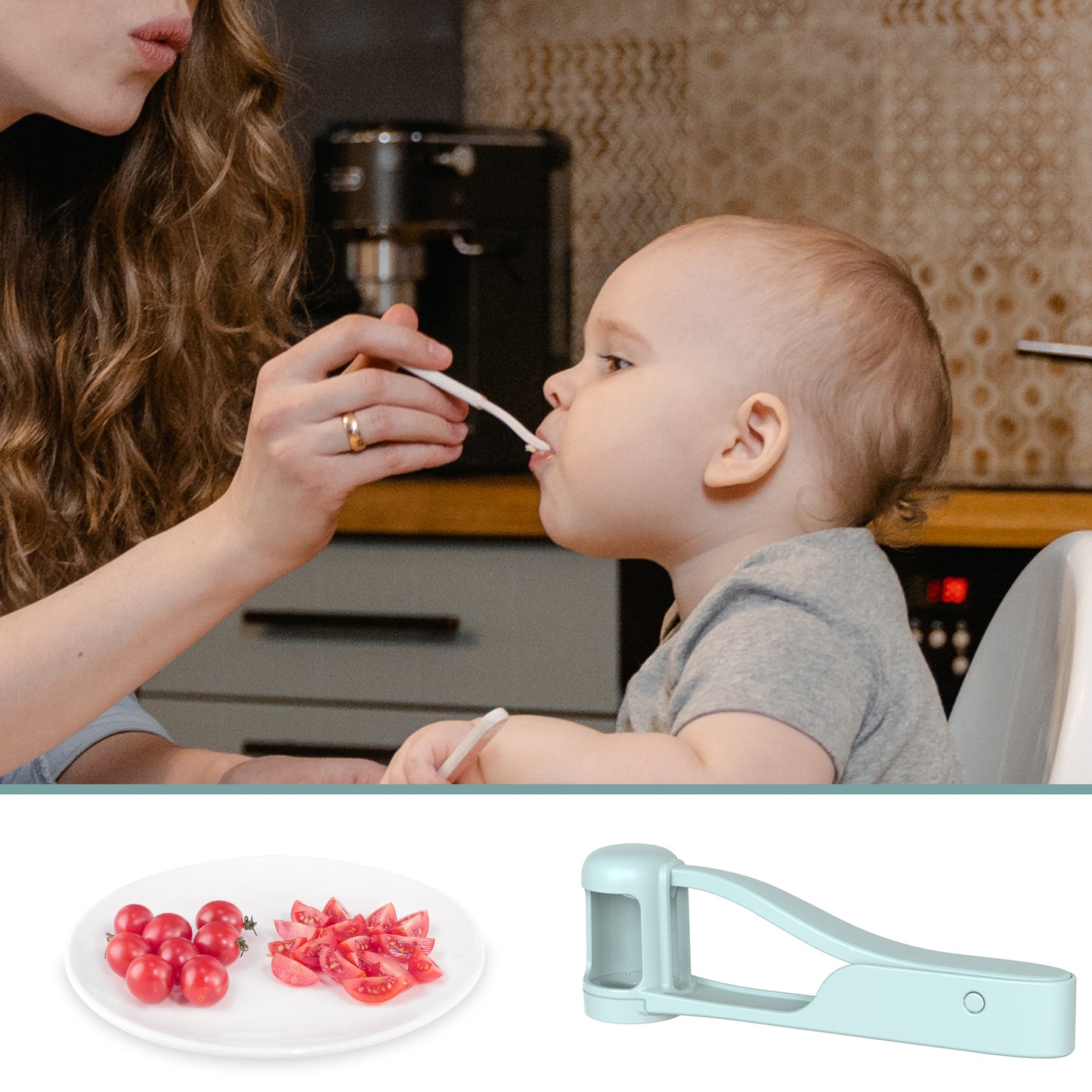 Grape Cutter for Toddlers, Grape Cherry Tomatoes Strawberry Cutter Tool
